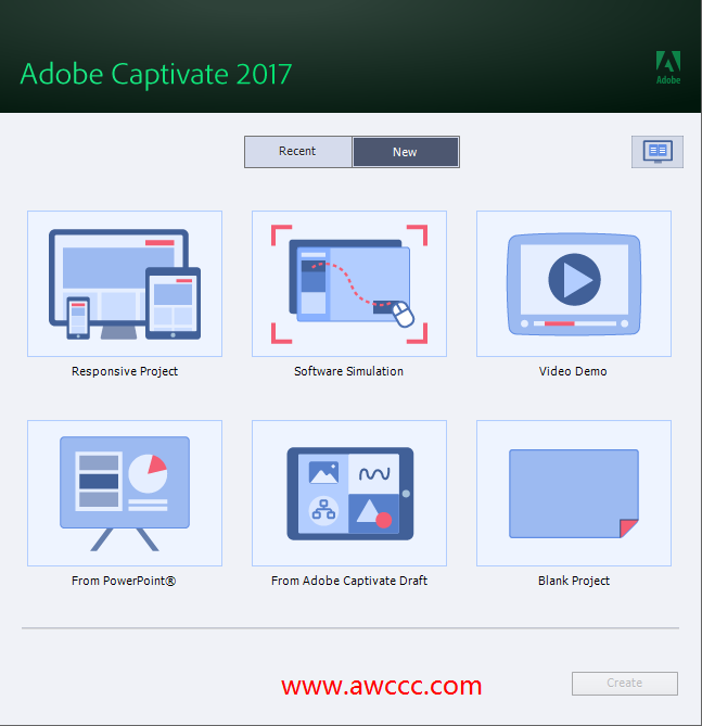 Adobe Captivate 2017 64位 屏幕录制课件制作软件